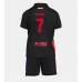 Maillot de foot Barcelona Ferran Torres #7 Extérieur vêtements enfant 2024-25 Manches Courtes (+ pantalon court)